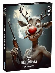 Пазл puzzleYOU Youmanimals: Rudolph 1000 элементов - Фото 1