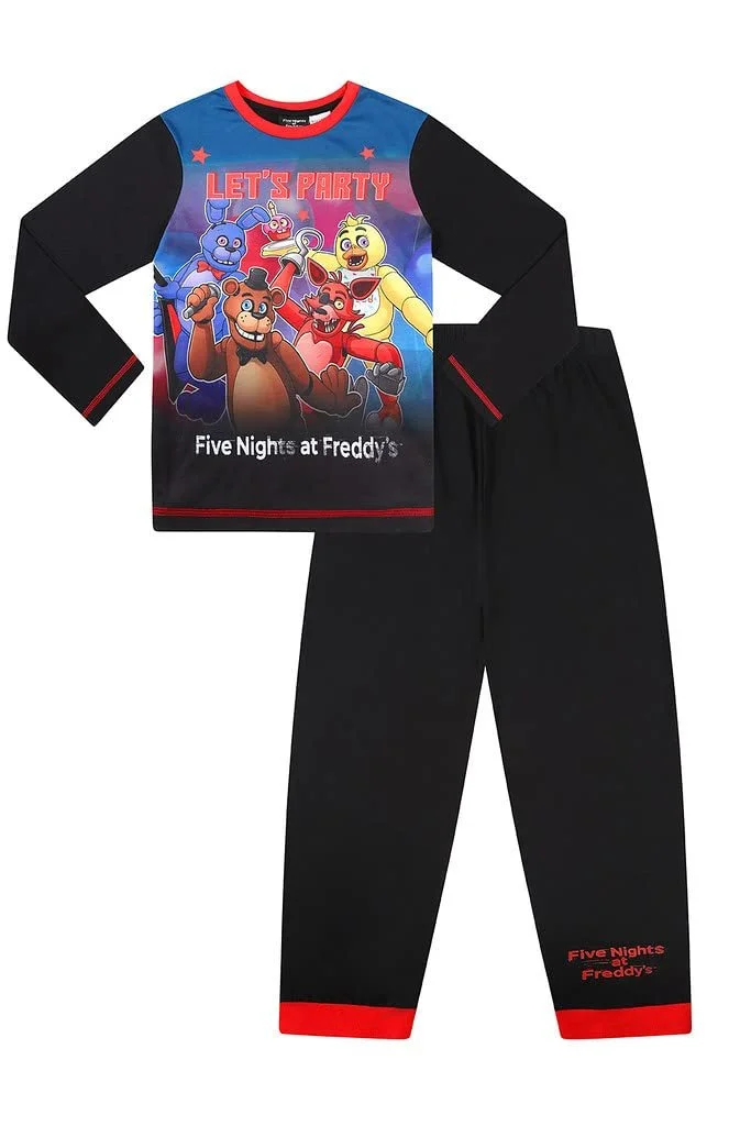Комплект піжами Довгий FIVE NIGHTS AT FREDDY'S чорний, фото №1