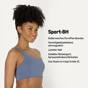 Спортивний бюстгальтер Amazon Essentials Active FormFlex м'який на одне плече з ремінцями на спині synthetic.ua - Фото 1