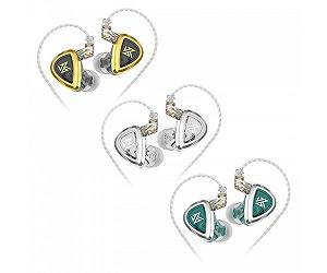 Набір навушників KZ EDA 3 in 1 з динамічним драйвером Multicolor synthetic.ua - Фото 1