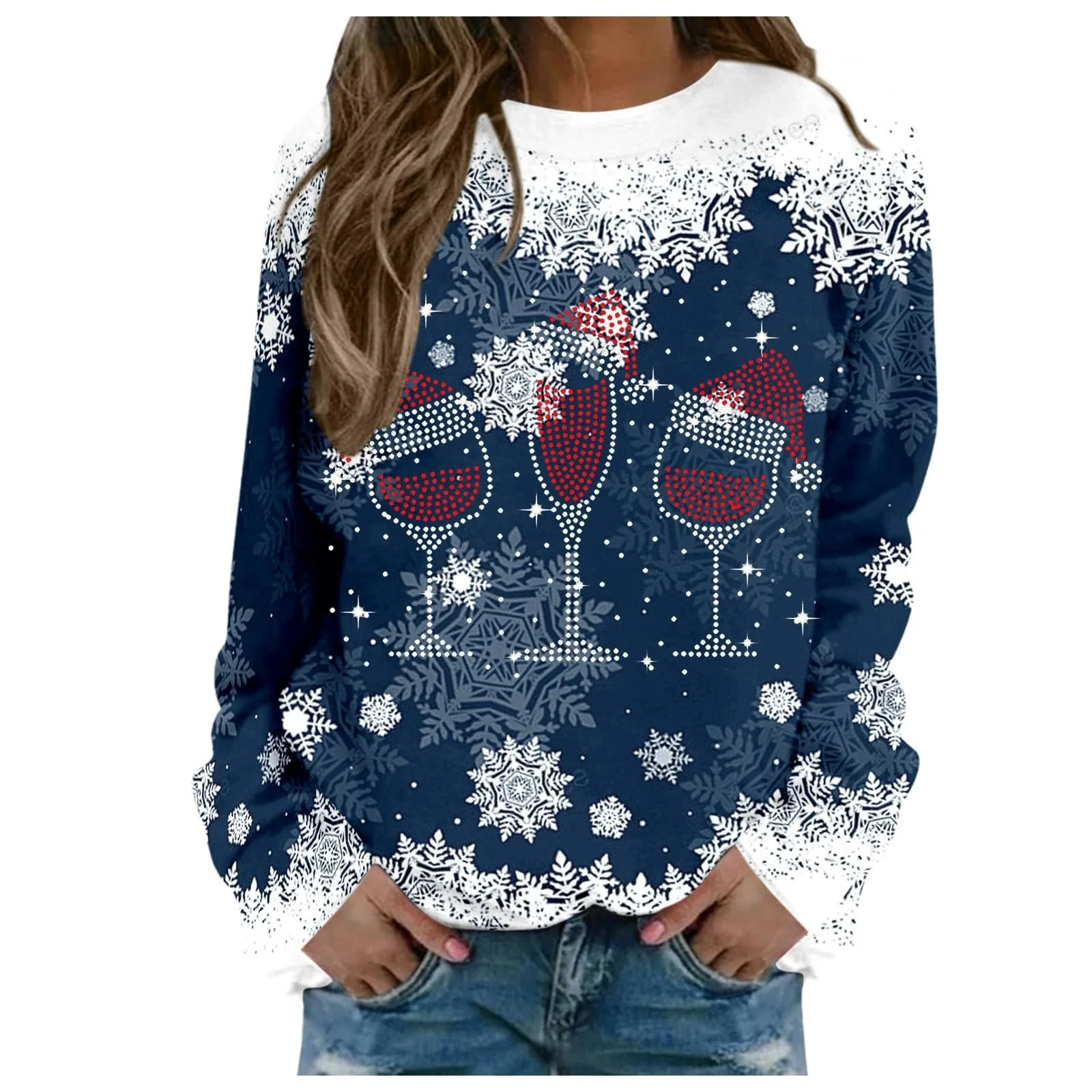 Різдвяний Светр Жіночий Легкий Спортивний Лонгслів, фото №1 Різдвяний Светр Жіночий Легкий Спортивний Лонгслів, фото №1