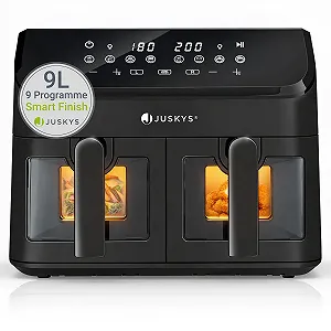 Мультипіч Juskys Airfryer 9 л Double Chamber 2 камери 9 програм XXL - Фото 1