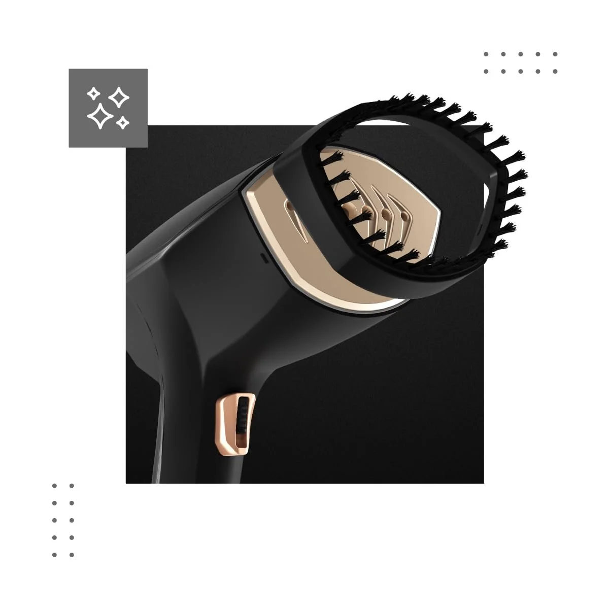 Вертикальный отпариватель VERTENZ Aura 50 2000 Вт 360 мл 45 г/мин Черный, фото №2