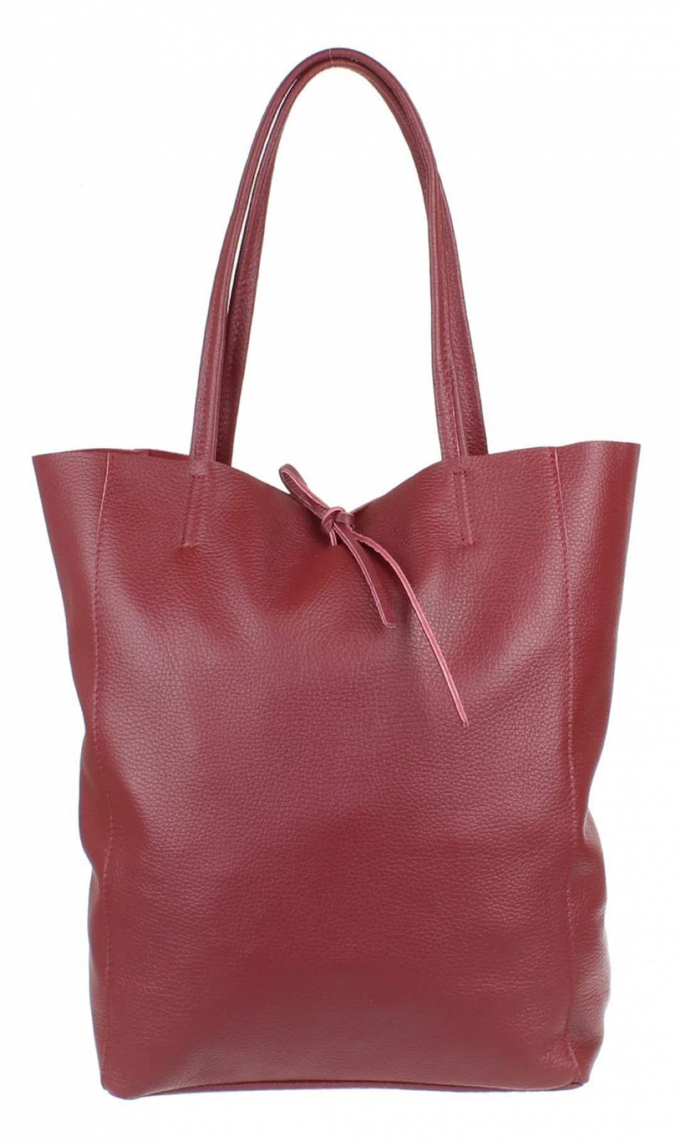 Женская сумка с открытым верхом из натуральной кожи Girly Handbags, фото №1
