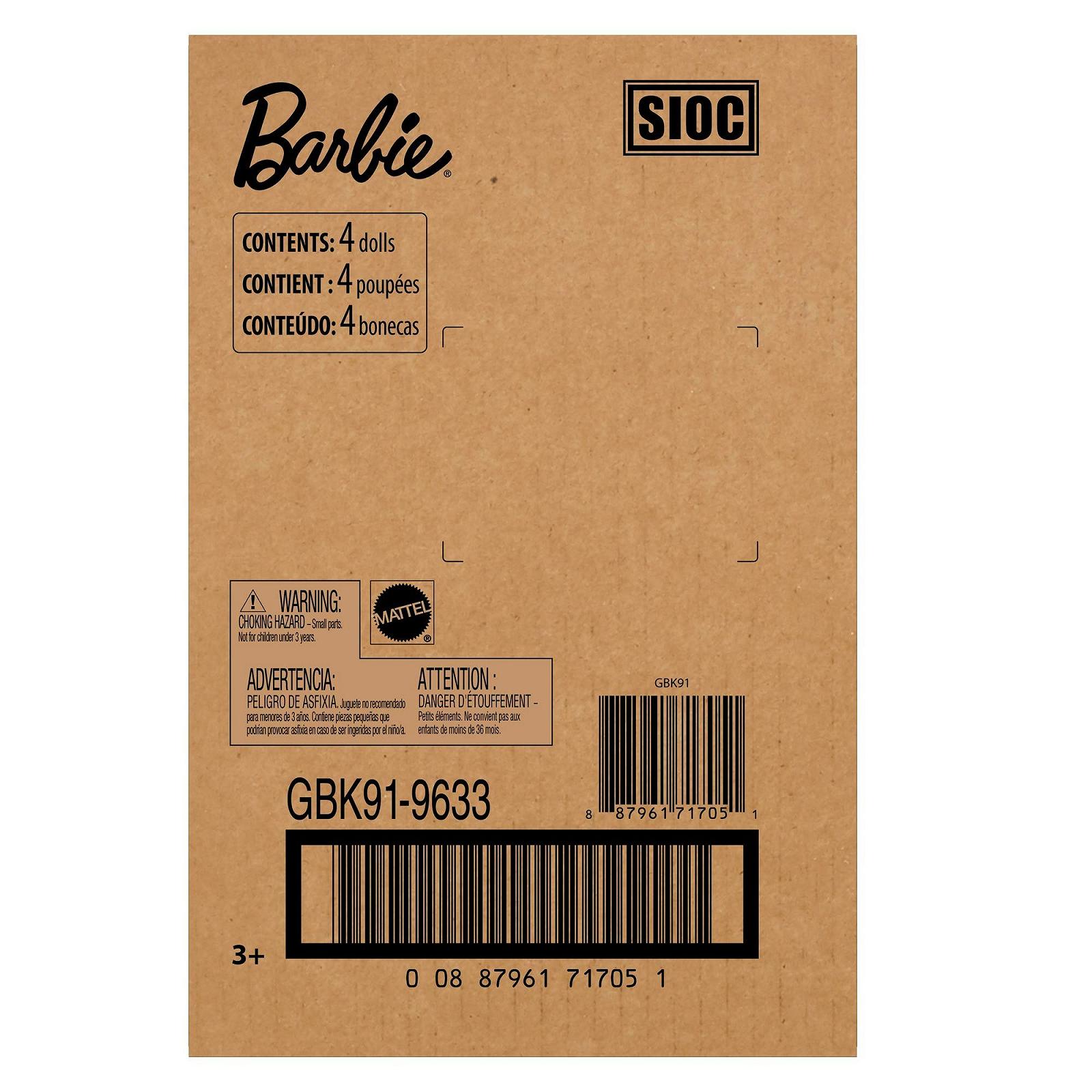 Куклы Mattel Barbie Fashionista GBK91 Игрушки от 3 лет Набор из 4, фото №6