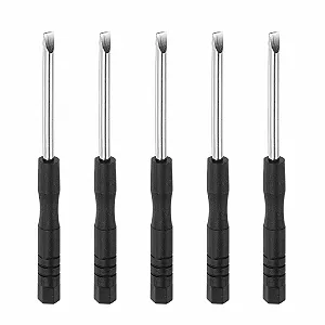 Міні-викрутка шліцьова sourcing map 3.0 мм, 5 шт. для ремонту годинників та окулярів - Фото 1