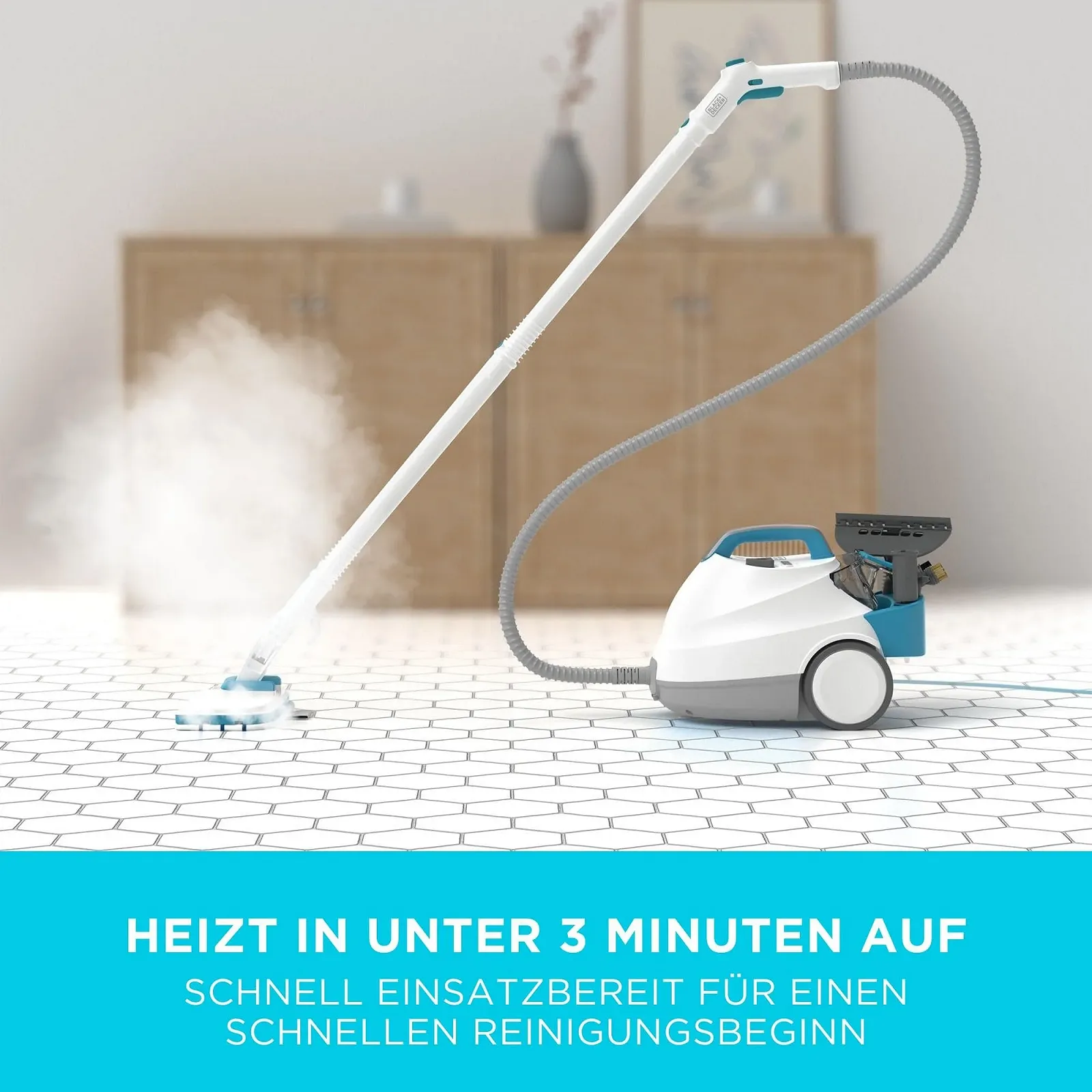 Пароочисник BLACK+DECKER Steam Ultra BHSMP2314 2300 Вт 4 бар 1,2 л 14 аксесуарів, фото №5