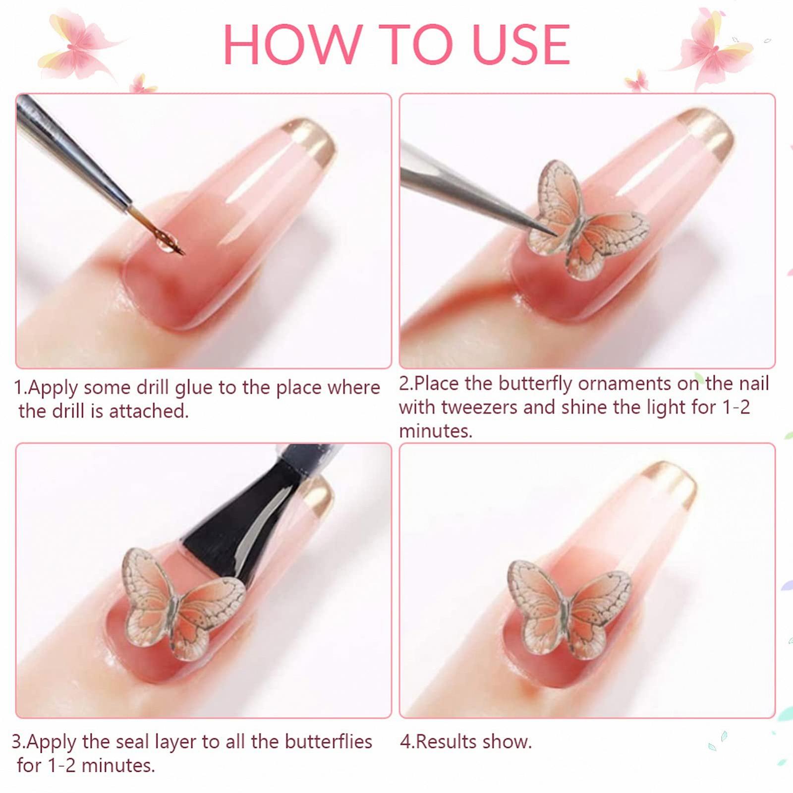 Стрази для нігтів Сині NICENEEDED 660 штук з футляром, 3D Плоскі, фото №6