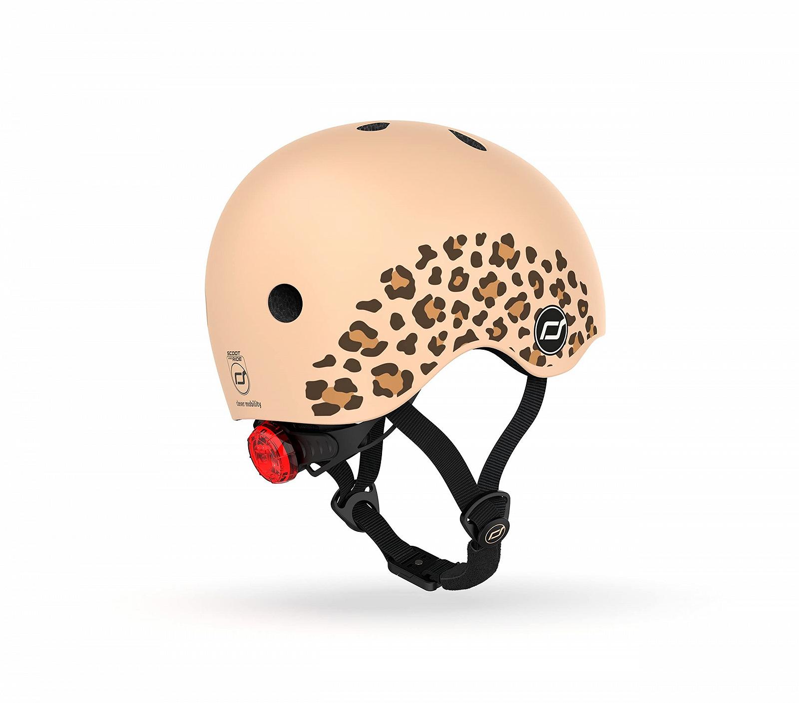 Шлем Scoot & Ride детский, унисекс, Graphics XXS, 45-51 см, леопардовый принт, фото №3