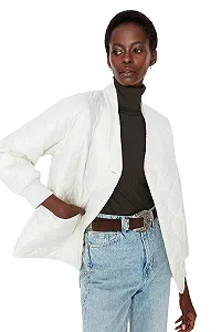 Куртка TRENDYOL Пуховик Однотонный Зимний - Фото 1