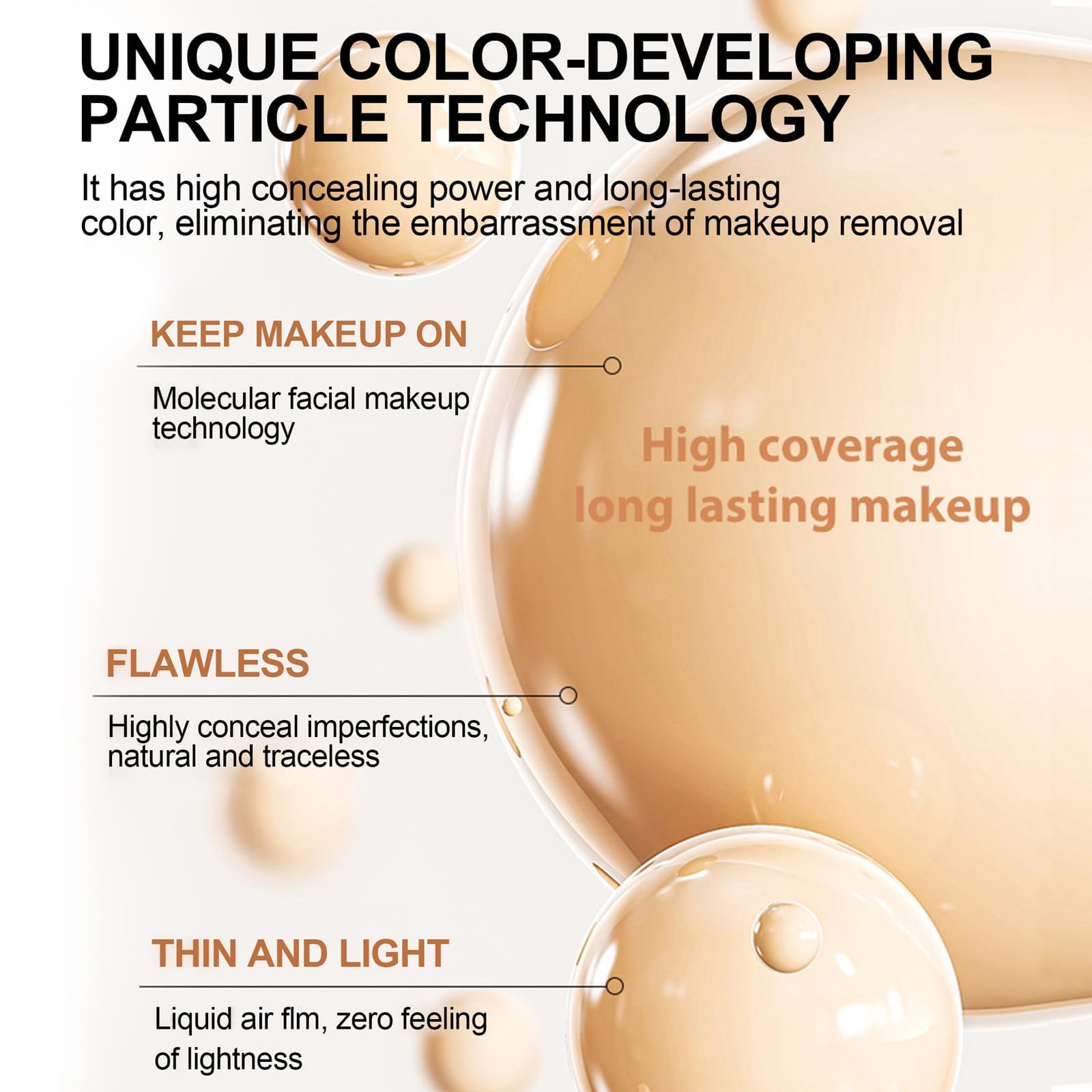 Тональний крем LXCJZY 4-in-1 Liquid SPF 50+ 2 шт. 30 мл, фото №6