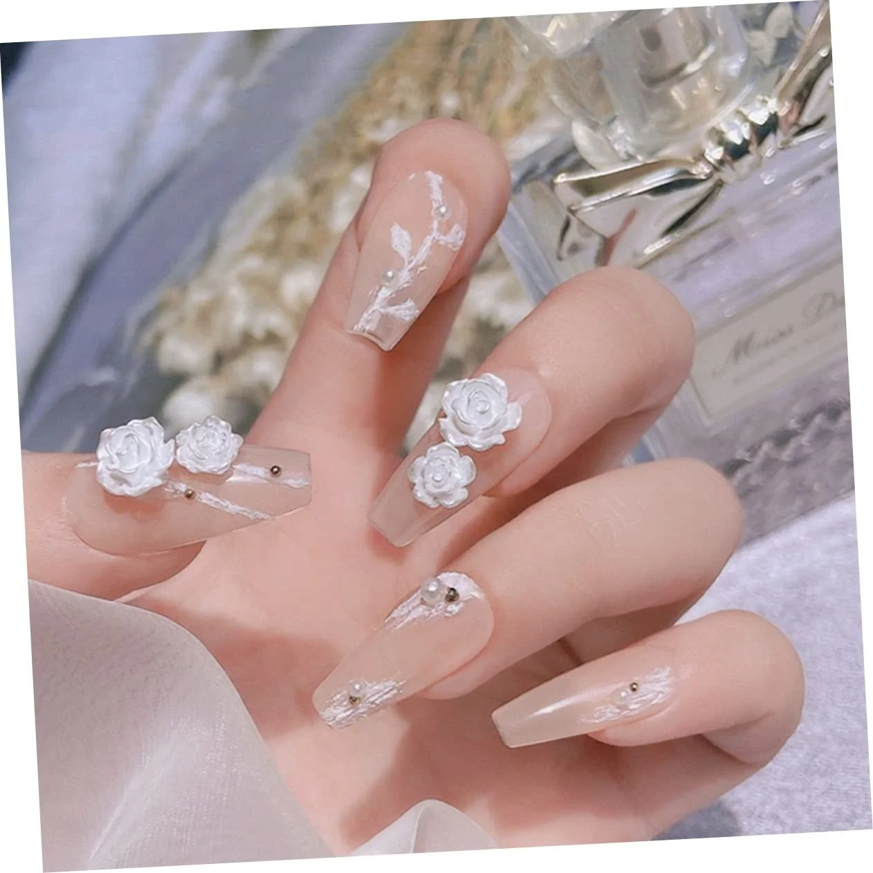 Украшения для ногтей Цветы FOMIYES Смола Набор для маникюра, фото №3