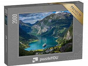 Пазл puzzleYOU Fjords Puzzle Collection, Scandinavia Впечатляющий Гейрангер-фьорд, Норвегия 2000 деталей - Фото 1