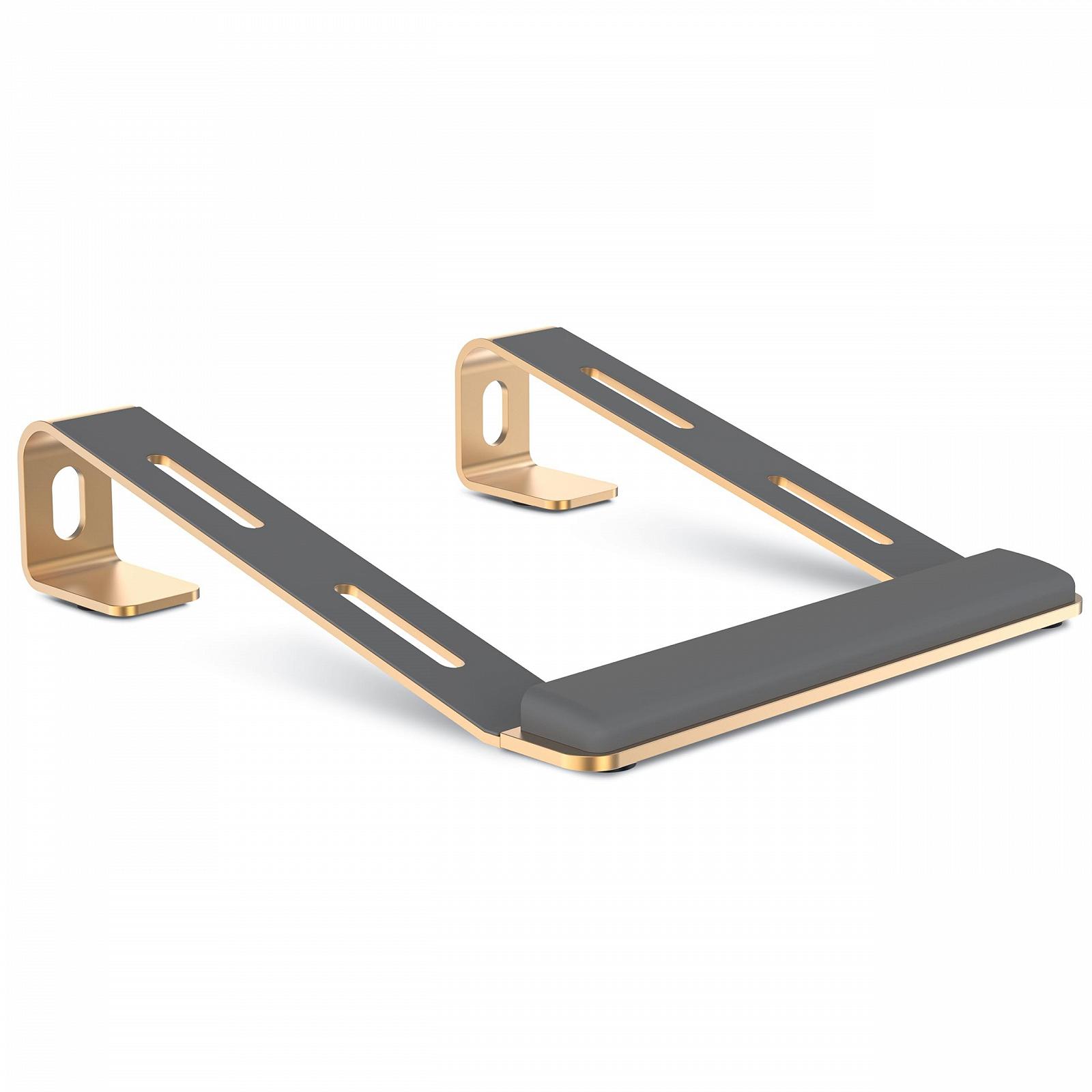 Подставка для ноутбука NTMY с поддержкой запястья для стола, вентилируемая, эргономичная с подкладкой для запястья, фото №1