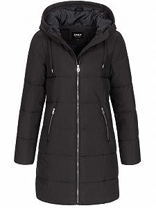 Жіноче стьобане пальто ONLY подовжене - Фото 1