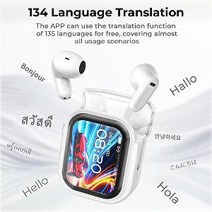 Навушники-перекладач AI NE20, 3-в-1, 135 мов / 5 режимів перекладу, 40 годин роботи synthetic.ua - Фото 1