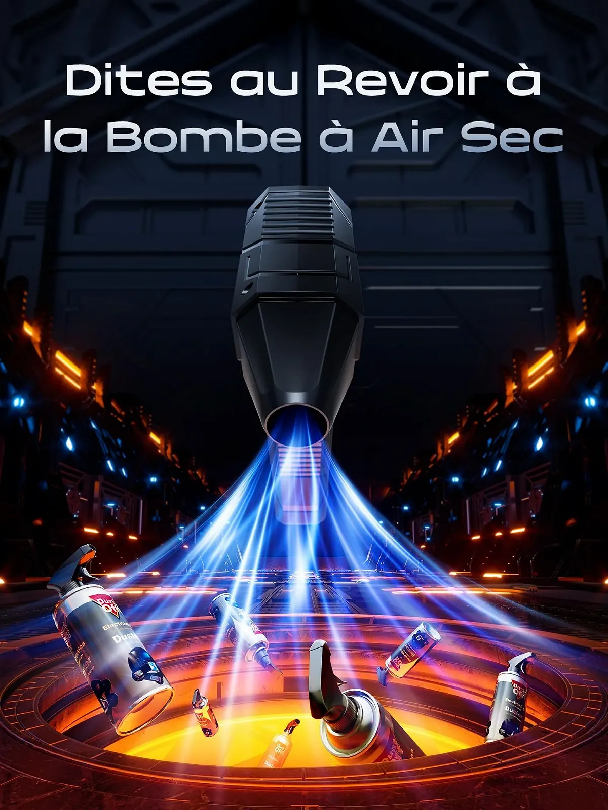 Акумуляторна повітродувка для стисненого повітря 180,000 RPM 6000mAh 3 швидкості, фото №2