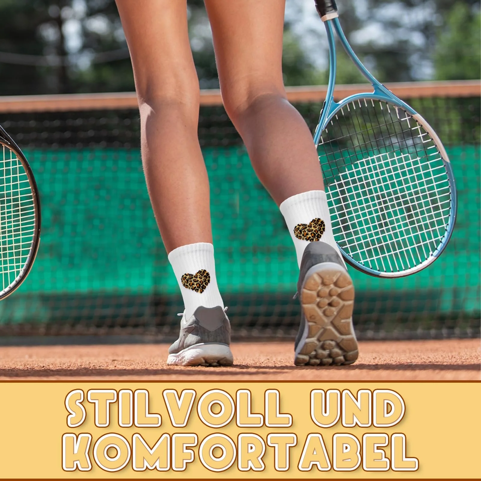 Шкарпетки тенісні Leopard Heart Жіночі 39-42, фото №5 Шкарпетки тенісні Leopard Heart Жіночі 39-42, фото №5