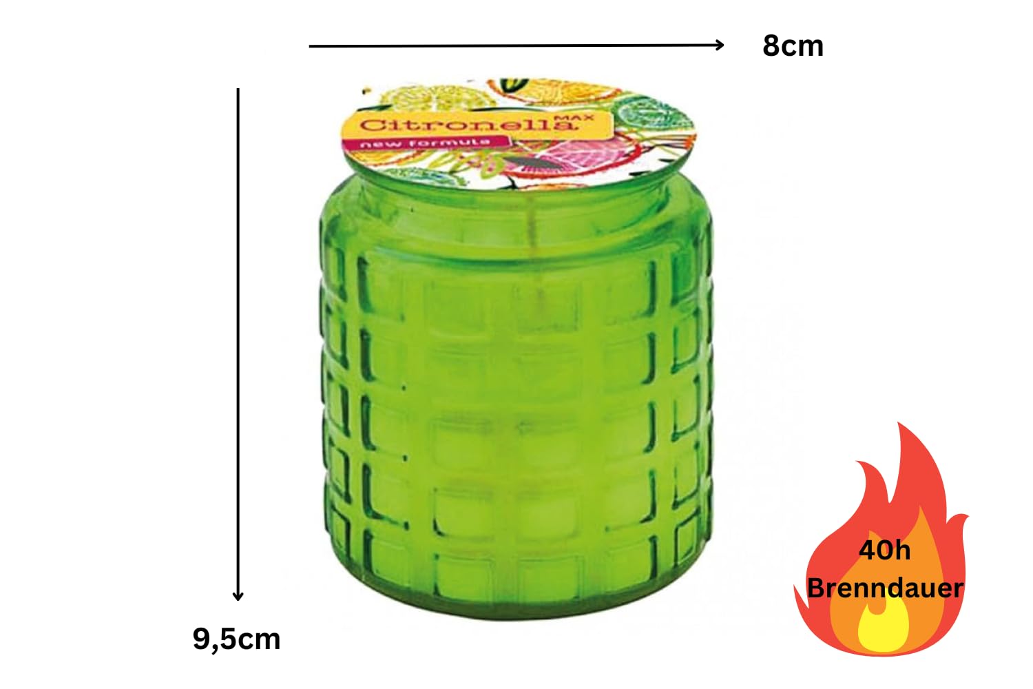 Свеча Citronella В в стекле с ароматом Citronella Набор из 3-х, фото №3