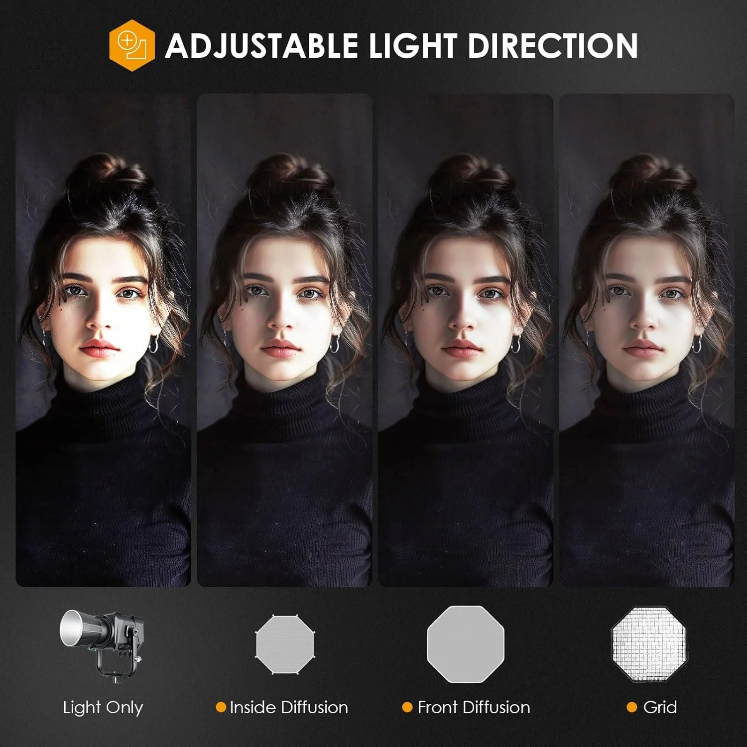 Софтбокс TARION Bowens Mount OC-90F 90 см восьмиугольный Черный, фото №5 Софтбокс TARION Bowens Mount OC-90F 90 см восьмиугольный Черный, фото №5