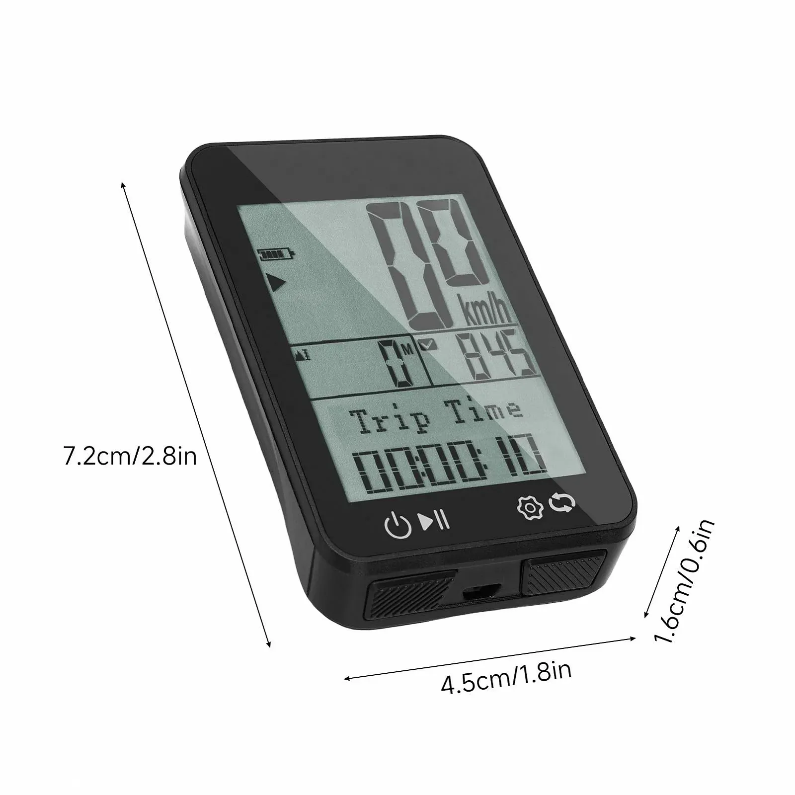 Велокомп'ютер GPS IPX7 Rainproof 2.4" FSTN Display Odometer Speedometer, фото №8 Велокомп'ютер GPS IPX7 Rainproof 2.4" FSTN Display Odometer Speedometer, фото №8