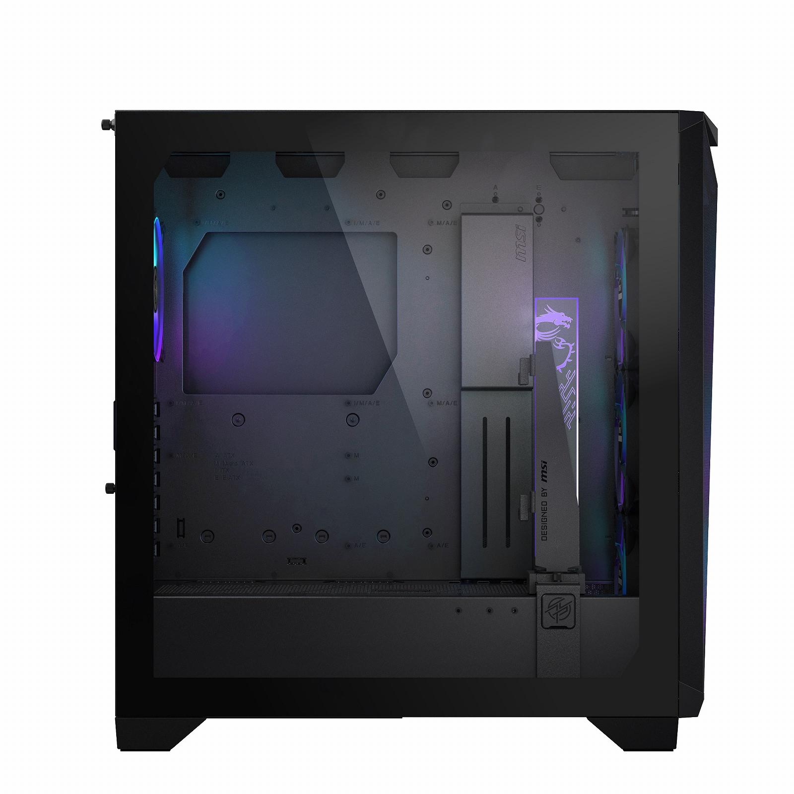 Корпус MSI MPG Gungnir 300R Airflow / без БЖ / Midi Tower / E-ATX / Glass / 4x120mm ARGB / Чорний, фото №5
