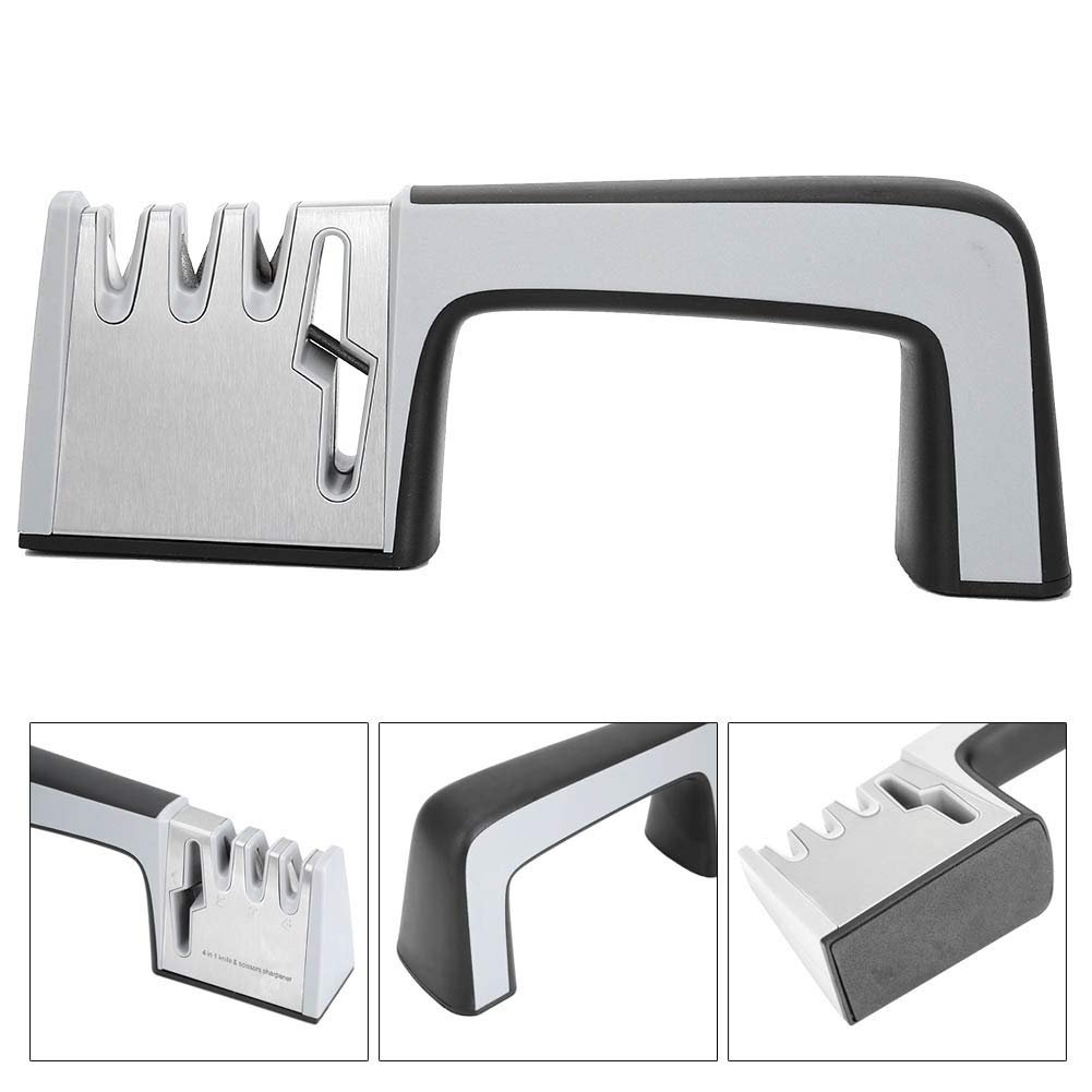 Точилка для кухонных ножей и ножниц 4-этапная домашняя, фото №3