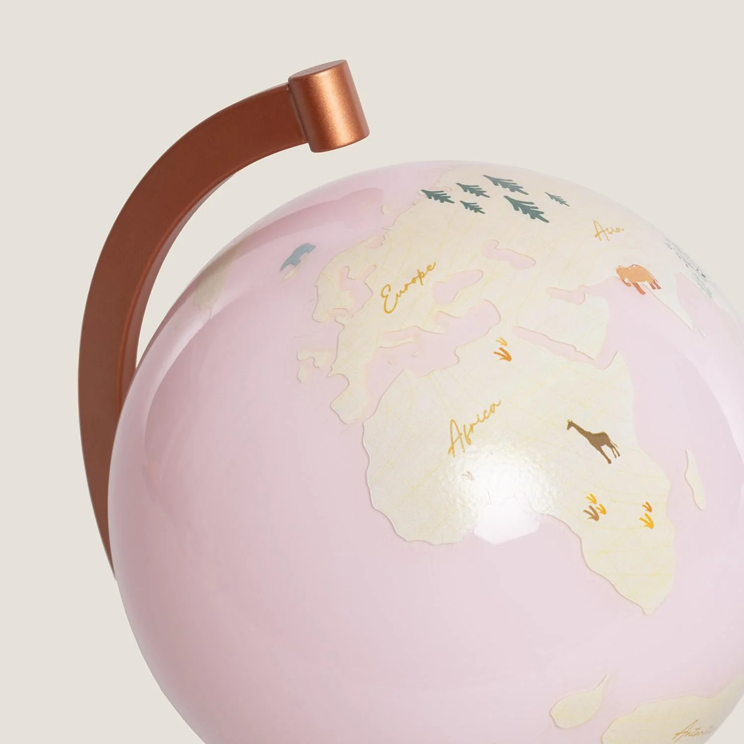 Настільна лампа LEDKIA LIGHTING Globe Рожеве золото, фото №8