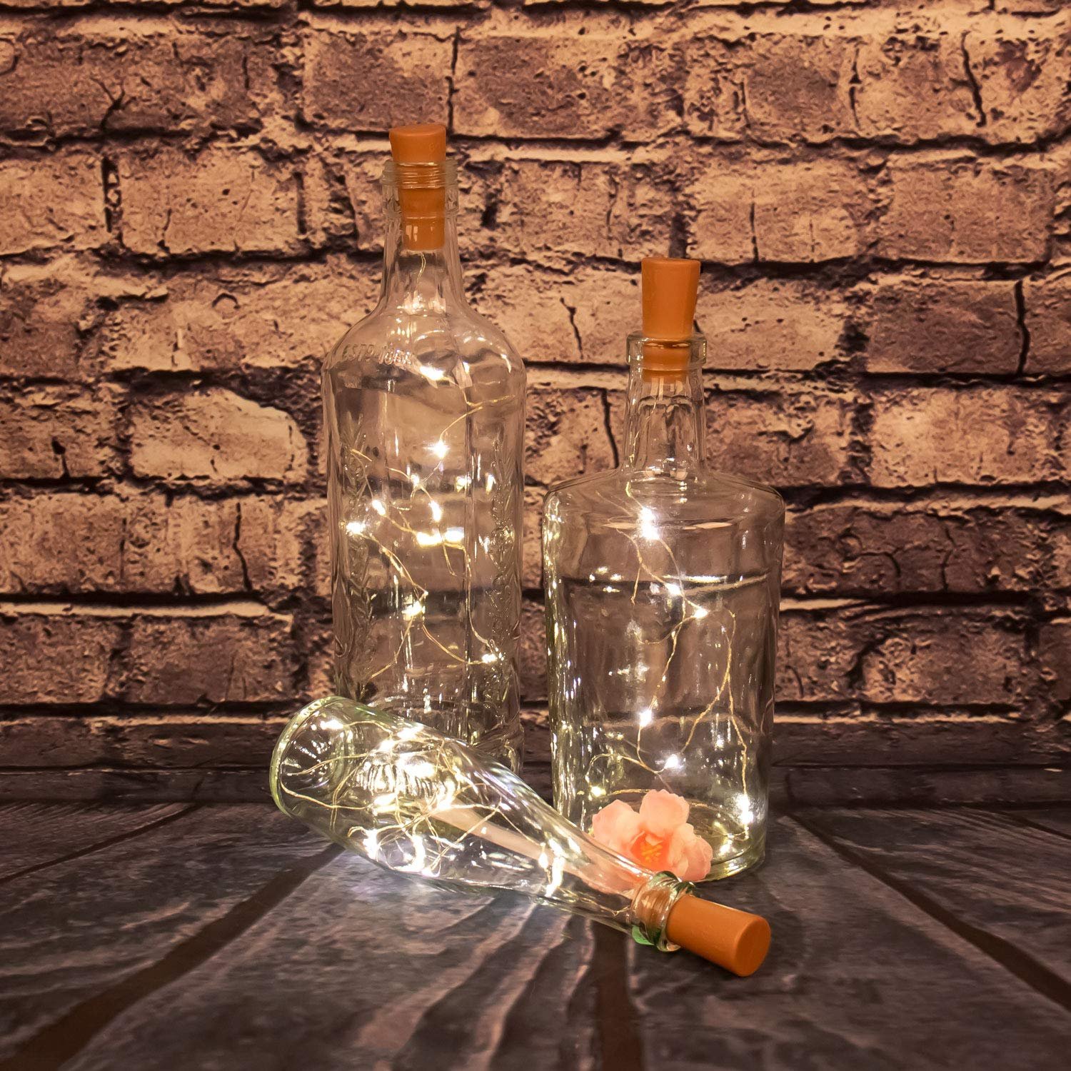 Гірлянда LED Micro IDENA з корком, пластик, зелена, 90 x 1 x 1 см, фото №4