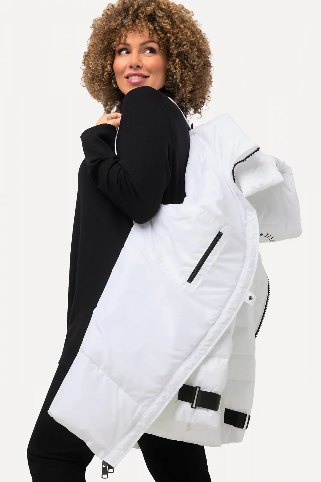 Жіноче пальто Ulla Popken Hyprar Puffer Contrast Accessories, фото №5