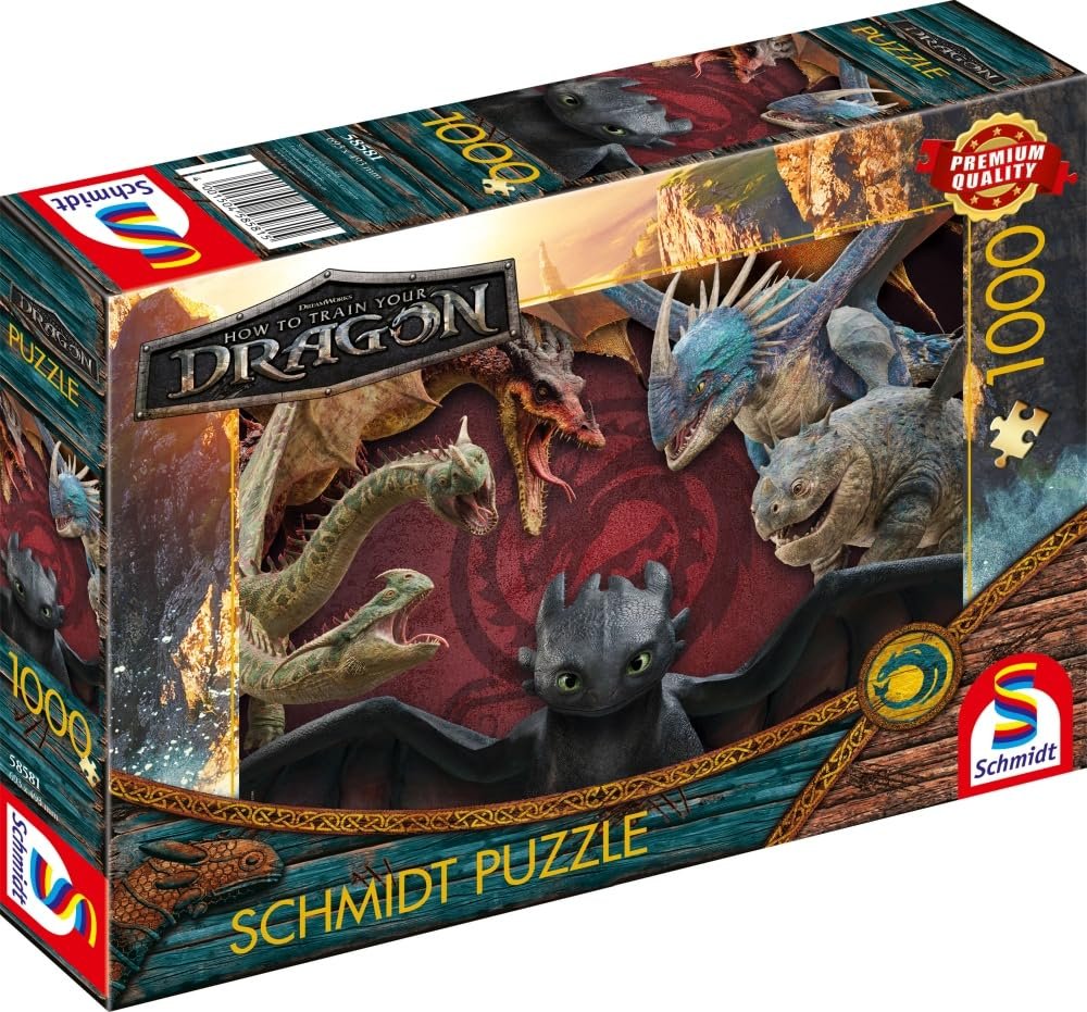 Пазл Schmidt Spiele How to Train Your Dragon Dragons Are Real 58581 1000 элементов, фото №4