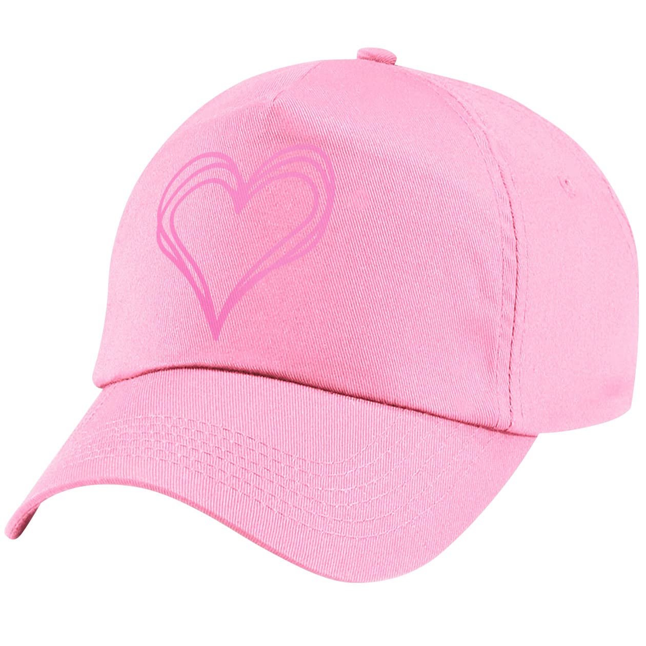 Бейсболка L4 Doodle Love Heart детская розовая, фото №1