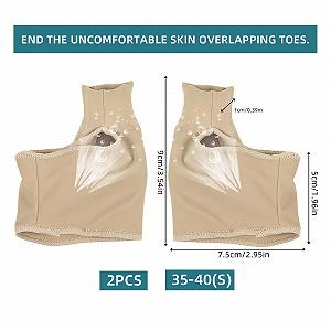 Повязка для коррекции Hallux Valgus, 2 шт. Гелевая шина Hallux для растяжения и разделения, регулируемая, для мужчин и женщин synthetic.ua - Фото 1