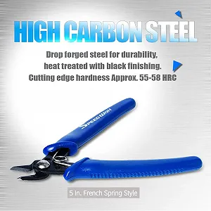 Плоскогубцы SPEEDWOX 5 дюймов для обрезки проволоки, маленькие, диагональные, боковые, мини-электронные ножницы, микро-ножницы, французская пружина, прецизионные, тонкие плоскогубцы, инструмент для изготовления ювелирных изделий synthetic.ua - Фото 1