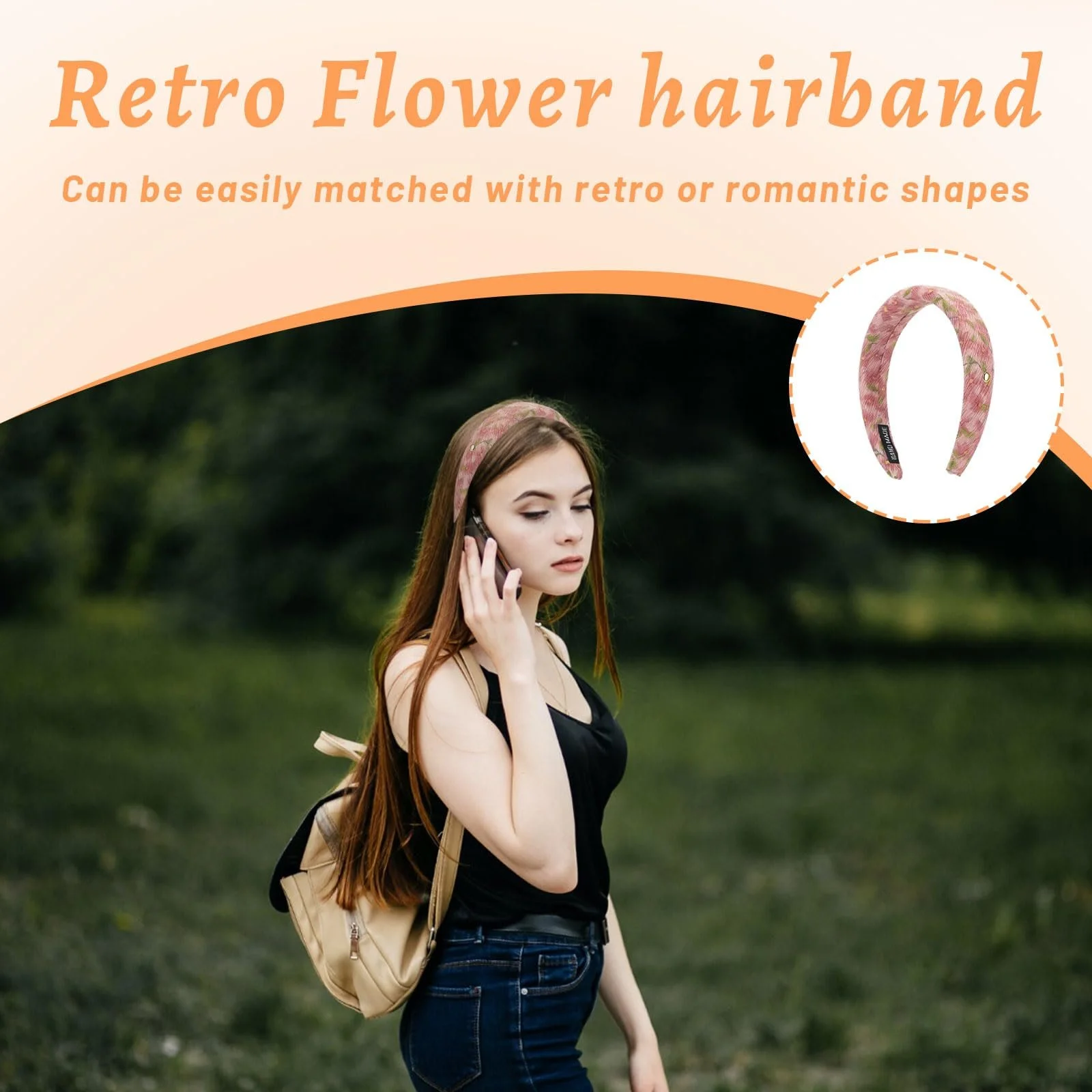 Обруч на голову Жіноча, Набір з 4 штук, фото №5