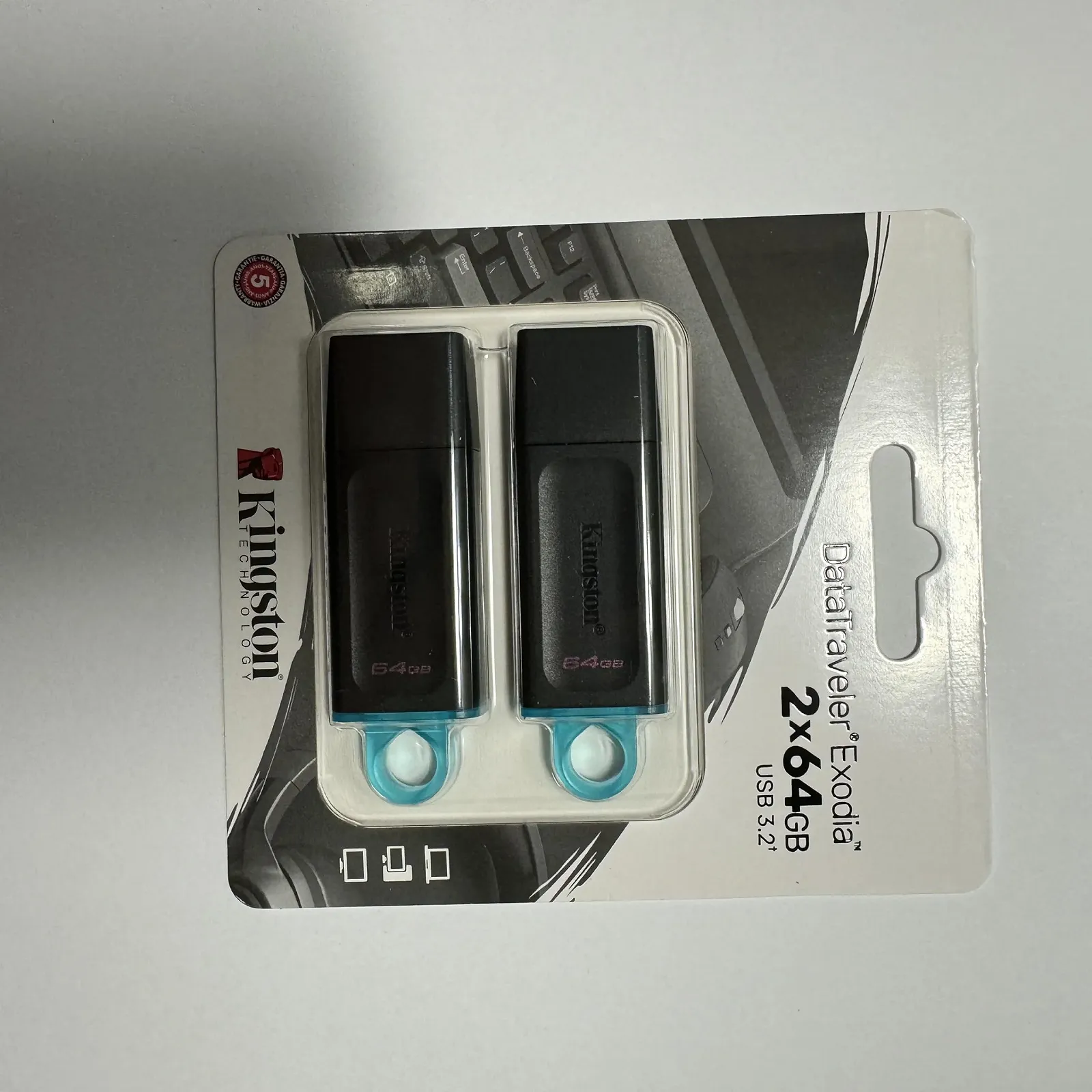 USB-флеш-накопичувач Kingston DataTraveler Exodia DTX/64GB-2P 64GB USB 3.2 Gen 1 Набір 2 шт. Various Colours, фото №4
