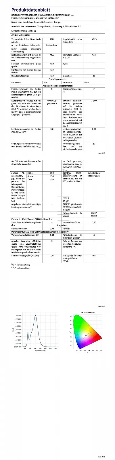 Настільна лампа Trango Dallas 2017-93T LED Touch 5W Matt Nickel, фото №6