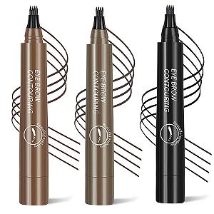 Олівець для брів 3D Waterproof з 4-розчасточкою 2024 Micro 02# Dark Brown - Фото 1