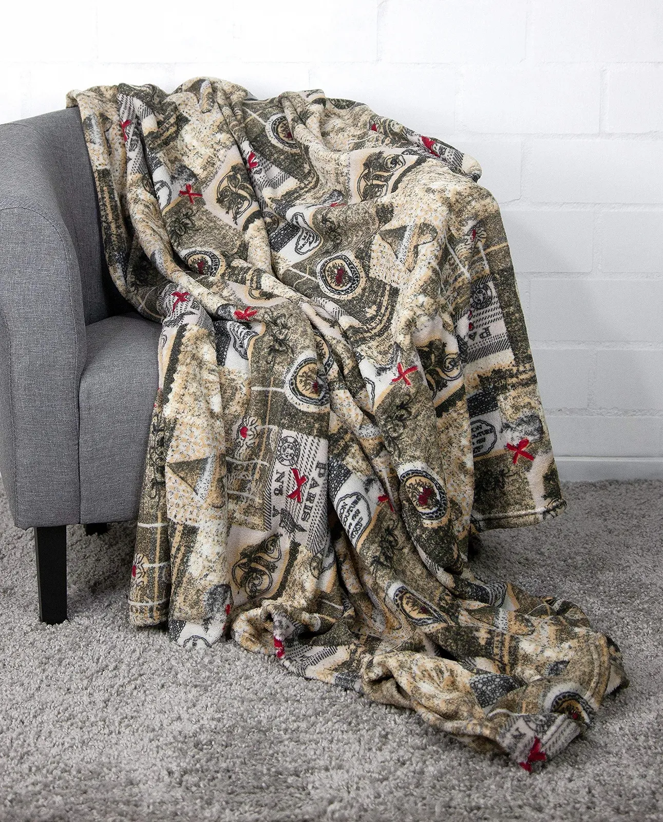 Плюшева Покривало Paris Paris Покривало 150 x 200 см (Paris Vintage), фото №1 Плюшева Покривало Paris Paris Покривало 150 x 200 см (Paris Vintage), фото №1