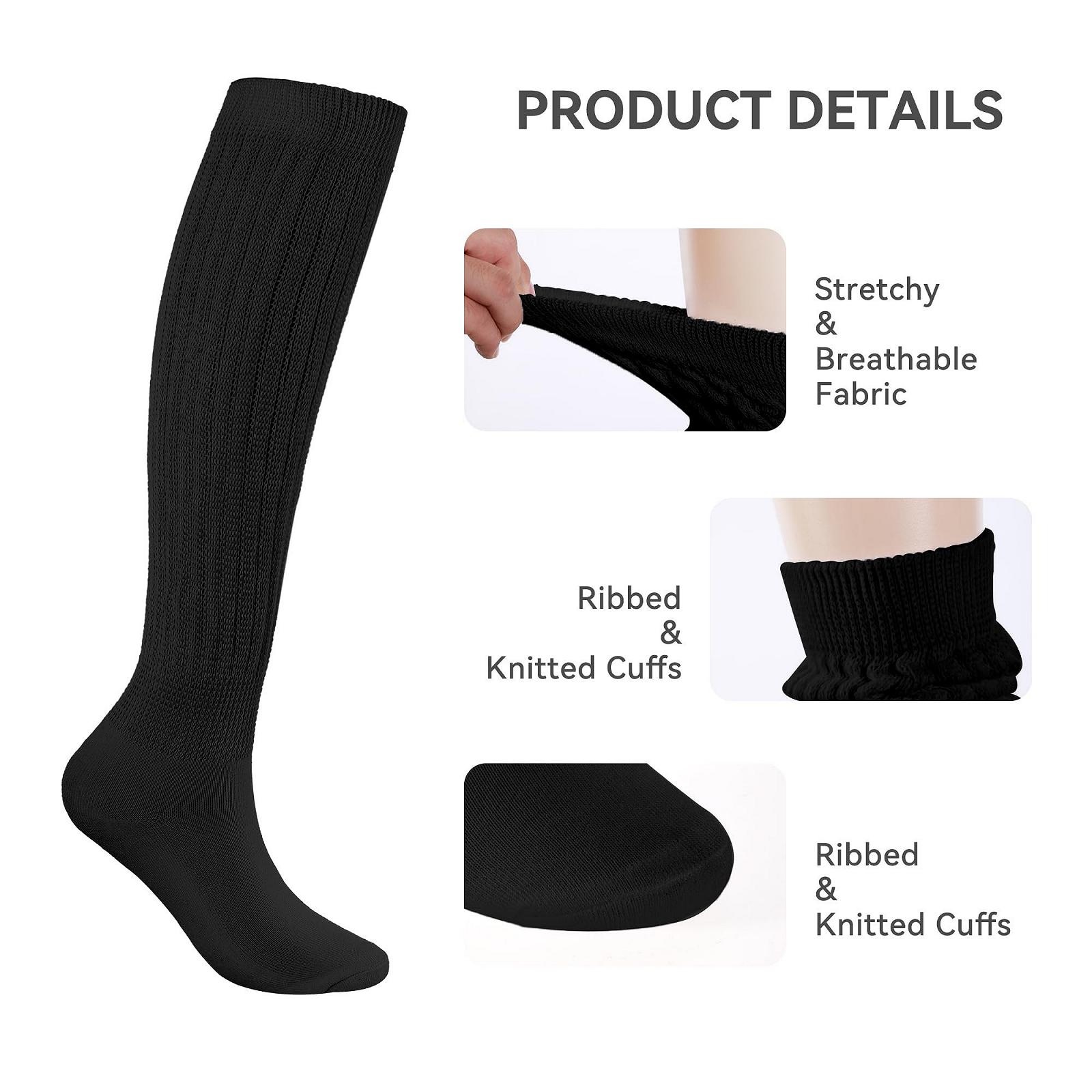 2 пары женских носков выше колена, фото №5