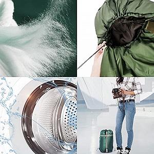Спальний мішок Leichte 3-Jahreszeiten Warmer Umschlag-Еinzelschlafsack з сумкою для перенесення synthetic.ua - Фото 1