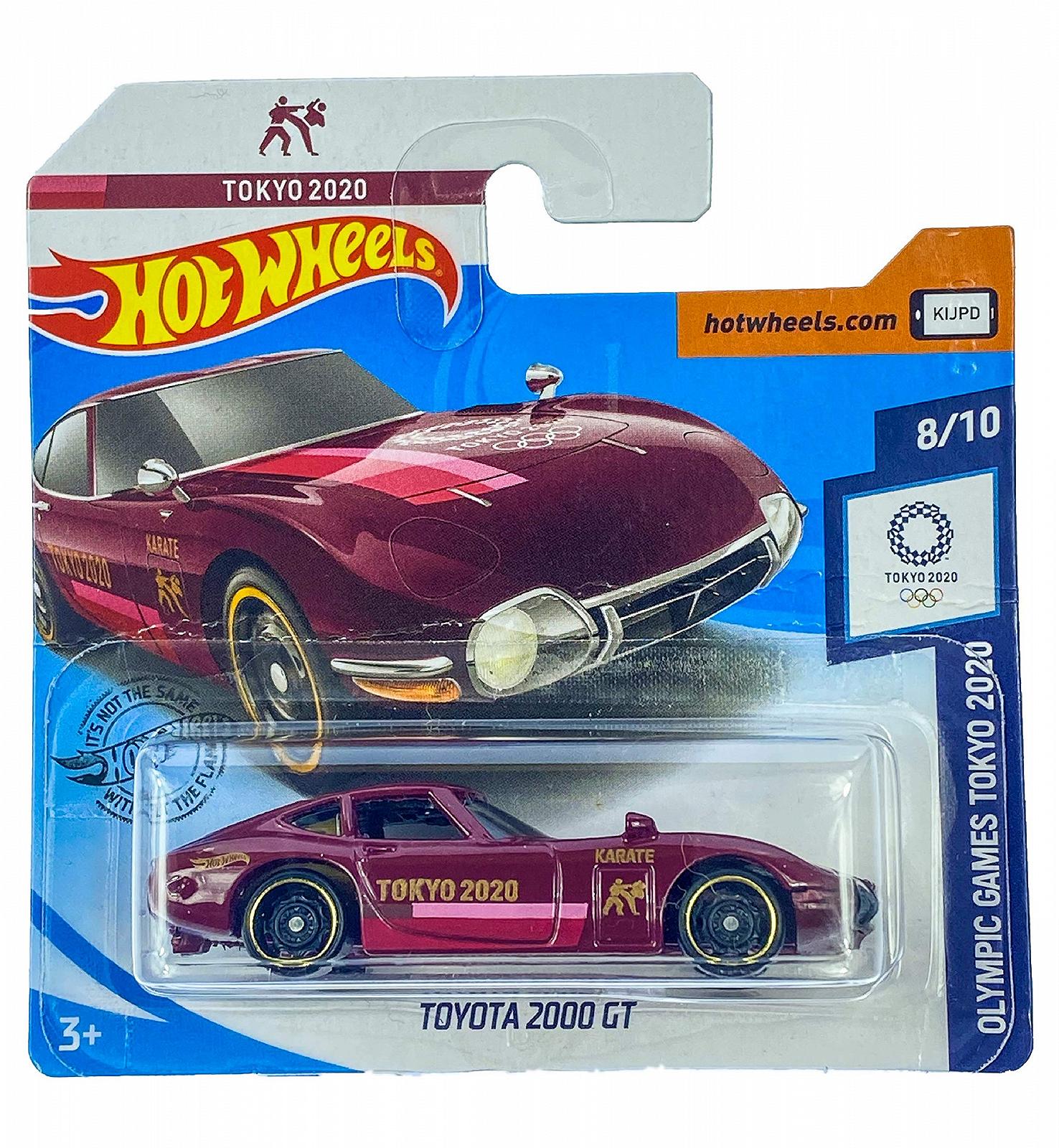 Машинка Hot Wheels GHC98 Toyota 2000 GT (бордовая) 8/10 Olympic Games Tokyo 2020 - 184/250 (короткая карта), фото №1