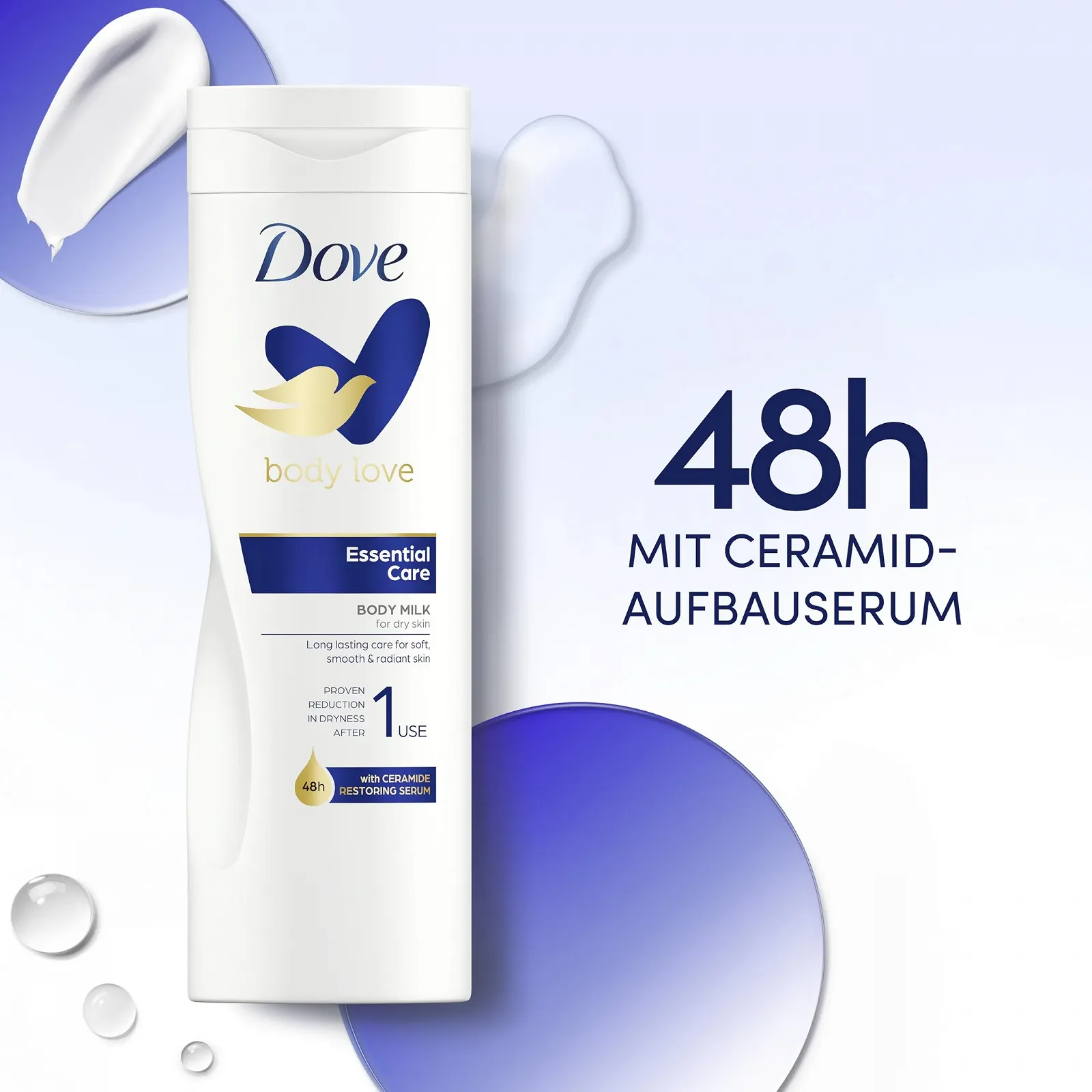 Молочко для тела Dove Body Love Essential Care с глицерином Питает кожу и увлажняет с первого использования 3 x 400 мл, фото №4 Молочко для тела Dove Body Love Essential Care с глицерином Питает кожу и увлажняет с первого использования 3 x 400 мл, фото №4