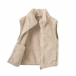 Жилет NZYIHAO Флісовий для дівчат, двошаровий - Фото 1