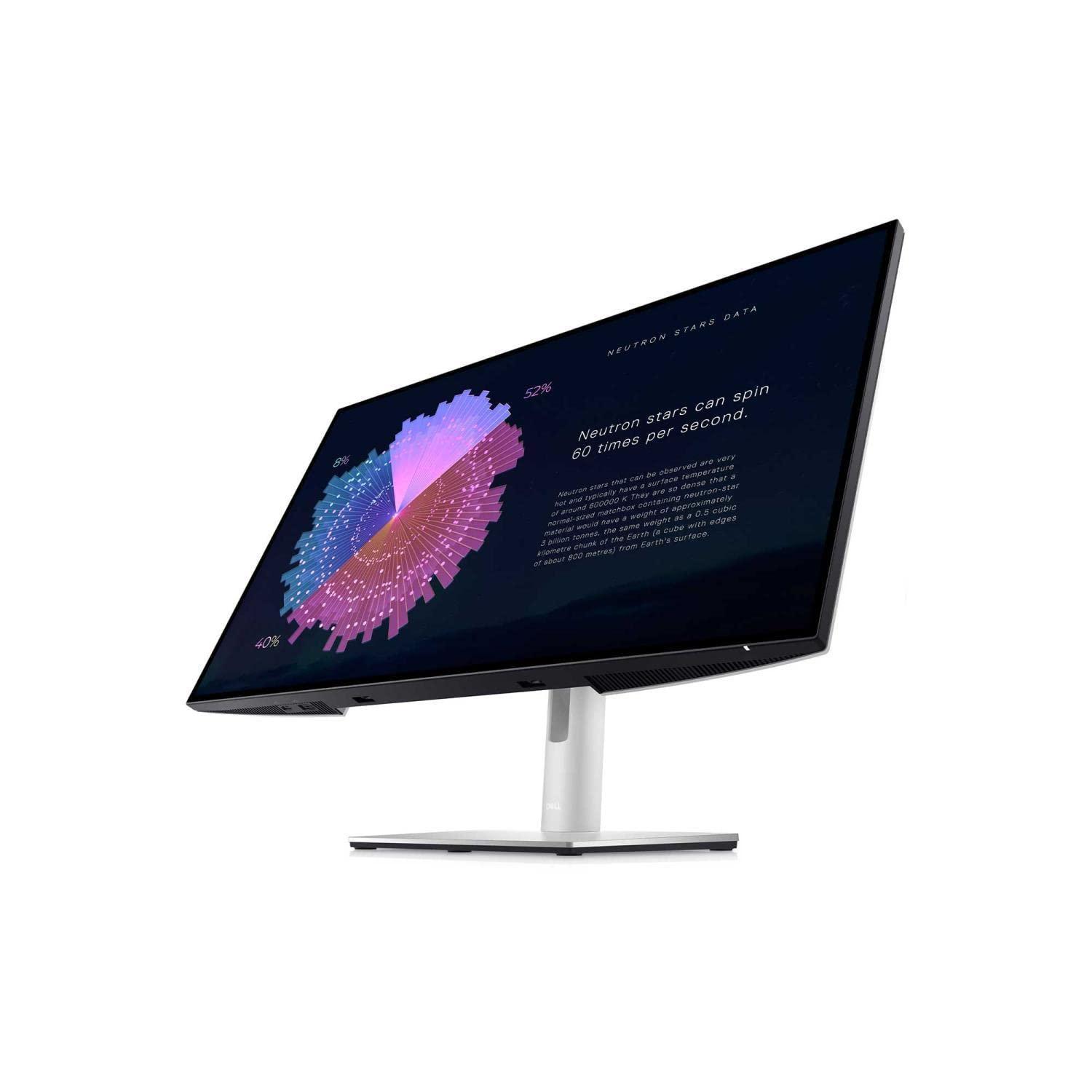 Монітор Dell UltraSharp U2722DE USB-C 27 дюймів QHD 2560 x 1440 60Hz IPS 5ms 100% sRGB 3x USB-C 2x DisplayPort HDMI 4x USB RJ45 сріблястий, фото №2