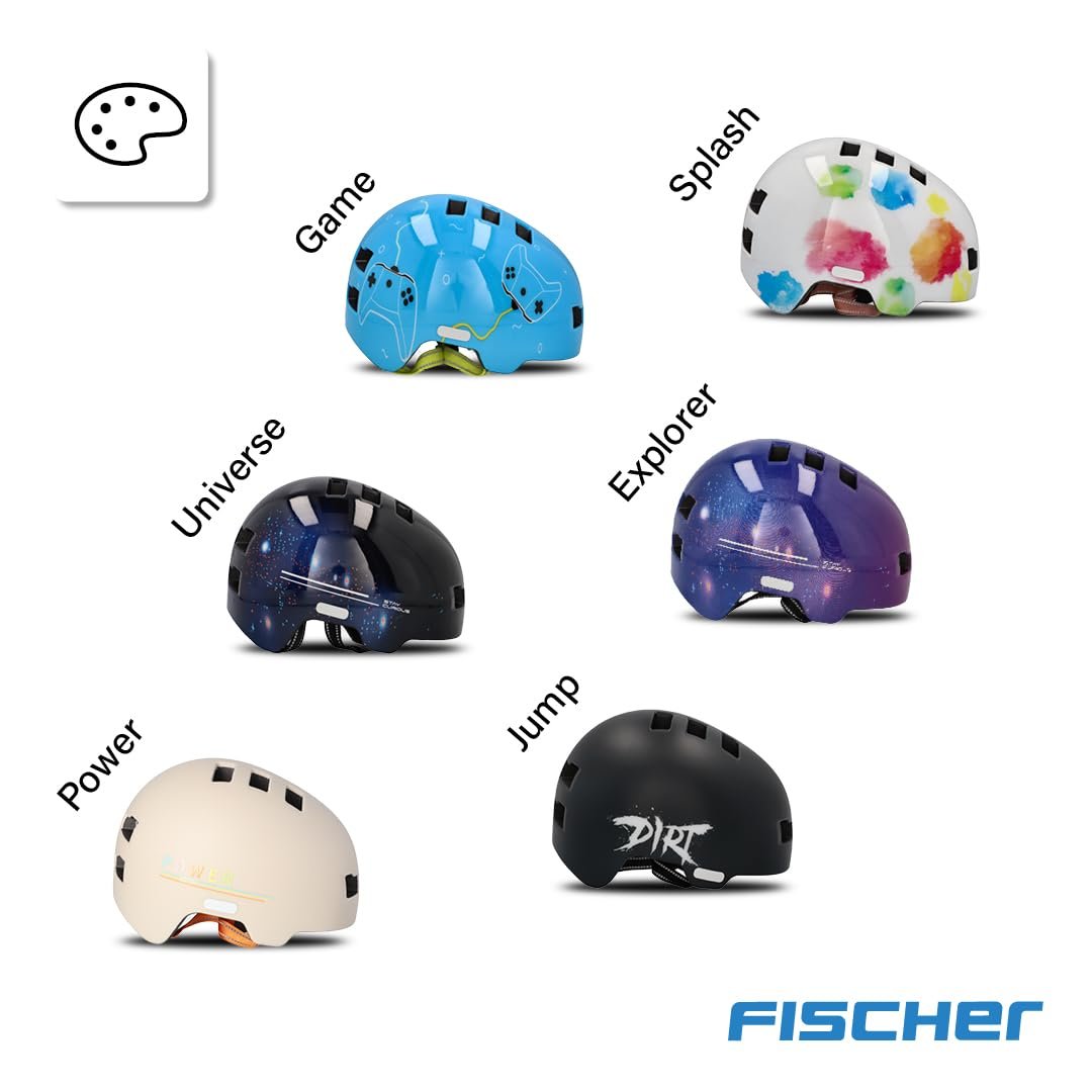 Шлем FISCHER BMX Детский Велосипедный С интегрированным LED задним фонарем, фото №12