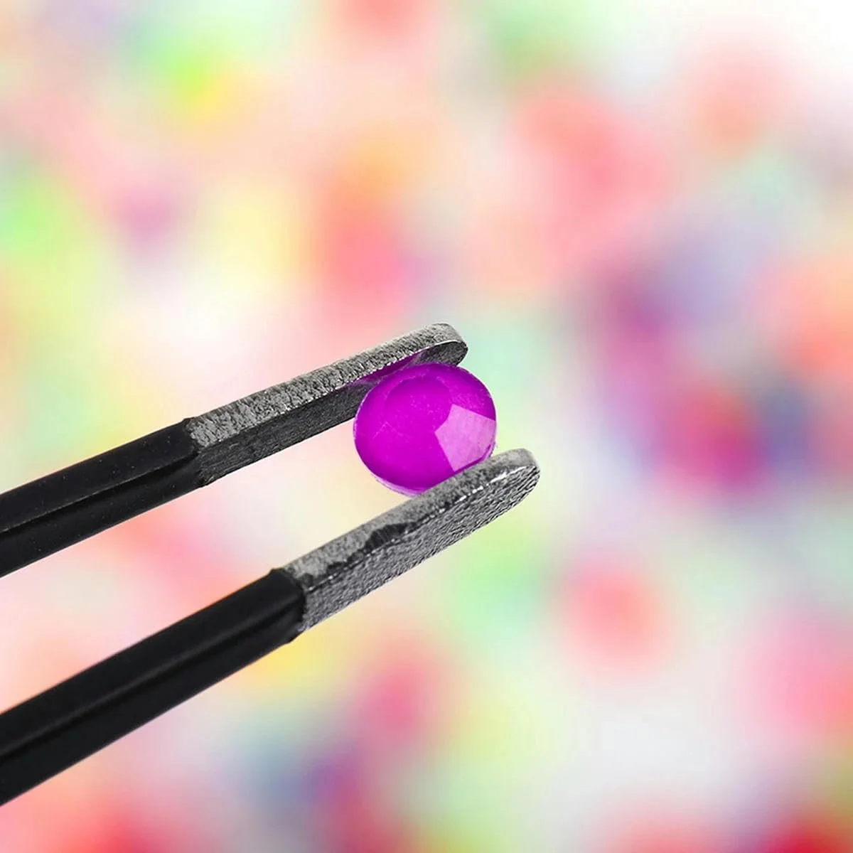 Термоклейові Стрази Неонові Всі Кольори Super Bright Crystal для Тканини, Одягу, Суконь, Мікс Кольорів SS30 288 штук, фото №3