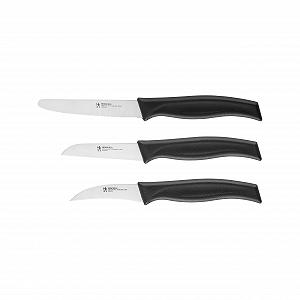 Набор ножей HENCKELS by ZWILLING Elements Универсальный, для овощей и фруктов 3 шт. Черный - Фото 1