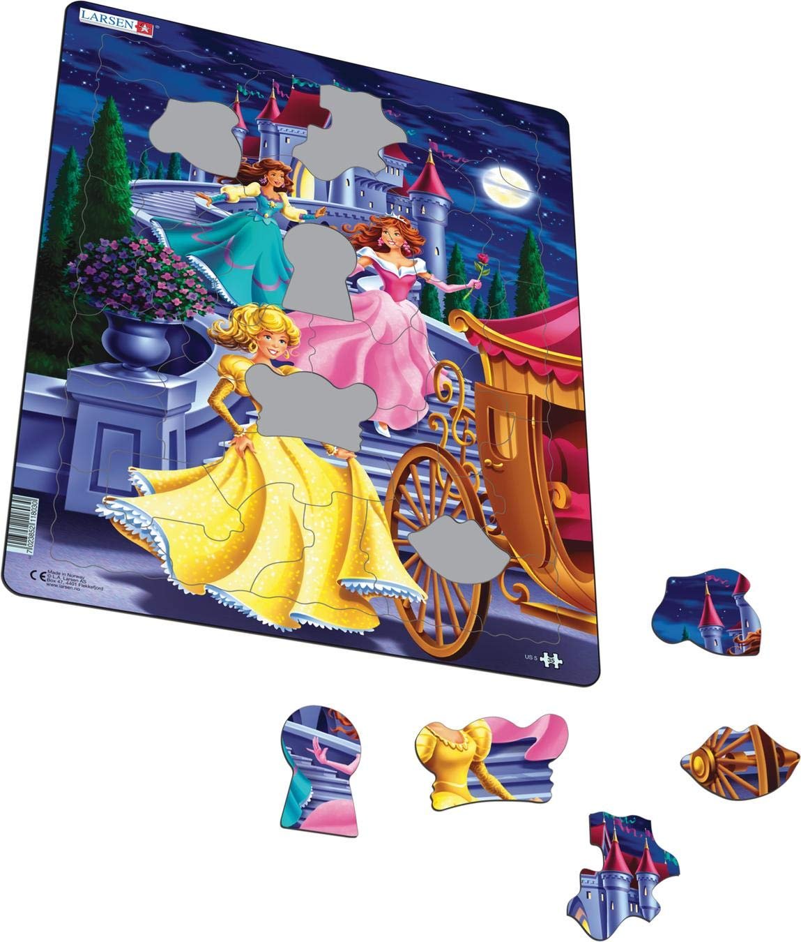 Пазл Larsen US5 Princesses 35 деталей, фото №7