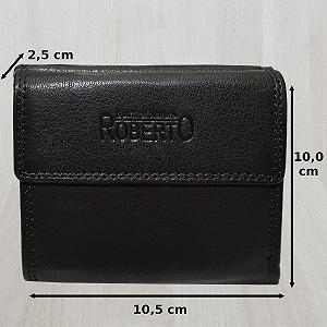 Кошелек Flevado из 100% мягкой кожи наппа для женщин Viennese Box с RFID (Черный), черный, Классический synthetic.ua - Фото 1